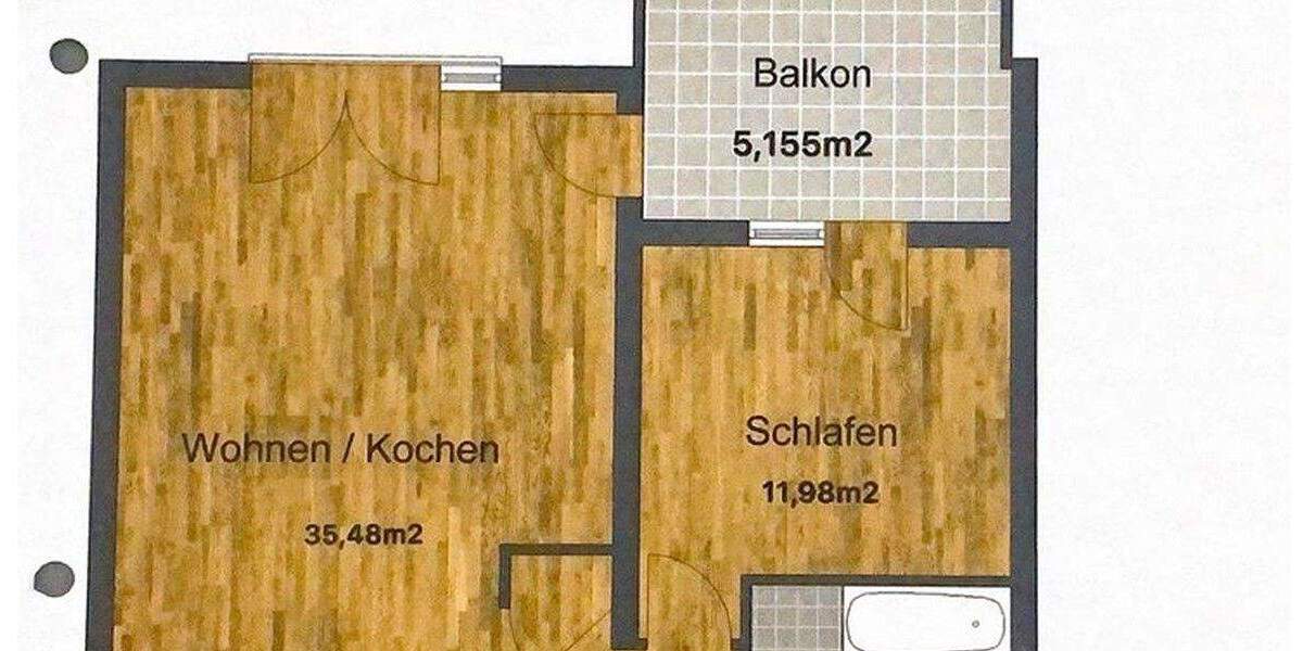 Von privat! Schöne 2-Zimmer-Wohnung mit Balkon & Tiefgarage in Kelsterbach 2 zimmer