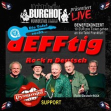 Defftig: Benefizkonzert - Die Tafel rockt... 02.10.2025 Burghof Hühnerstall