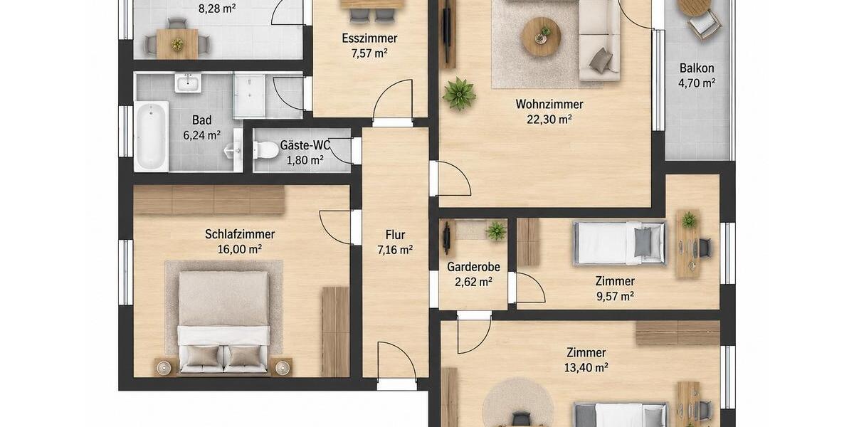 Etagenwohnung Hofheim am Taunus - 4 Zimmer, 96 m&sup2;, 550.000&euro; | Angebot:27429714