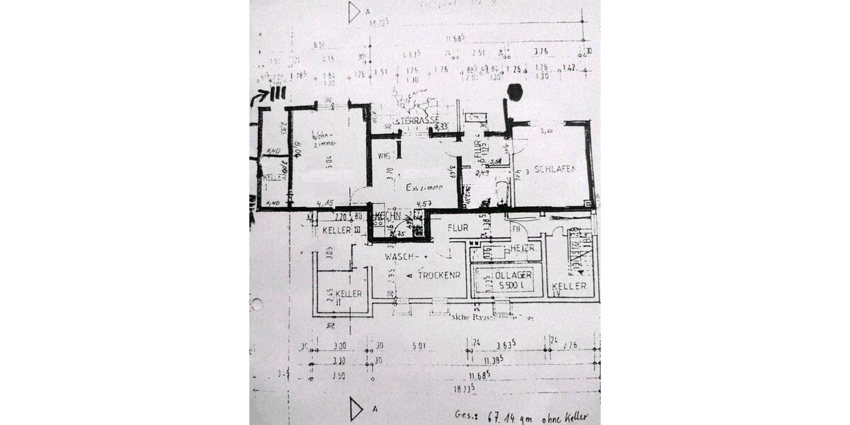 Terrassenwohnung Taunusstein - 2.5 Zimmer, 67 m&sup2;, 179.000&euro; | Angebot:26805245