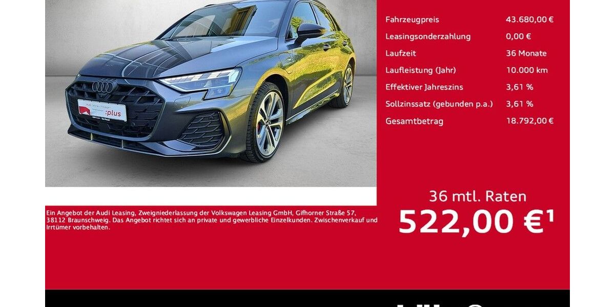 Audi A3 5.752 km 42.980 &euro; Mainz 55131