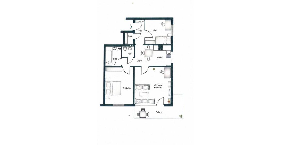 Traumhaft 3 Zimmerwohnung Waldrananlage 3 zimmer