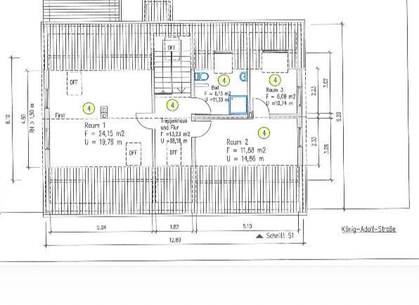 Etagenwohnung Wiesbaden Bierstadt - 1 Zimmer, 24 m&sup2;, 410&euro; | Angebot:26258305