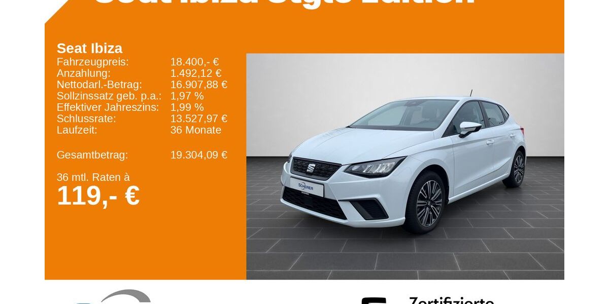 Seat Ibiza 20.789 km 16.600 &euro; Mainz 55129