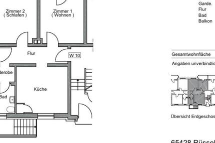 2 - ZKB *Nähe Einkaufszentrum OstparkKrankenhaus* 2 zimmer