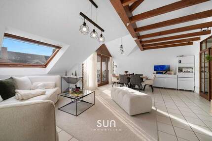 STILVOLL, MODERN UND PRIVAT - Lichtdurchflutete Dachgeschosswohnung mit Flair 3 zimmer