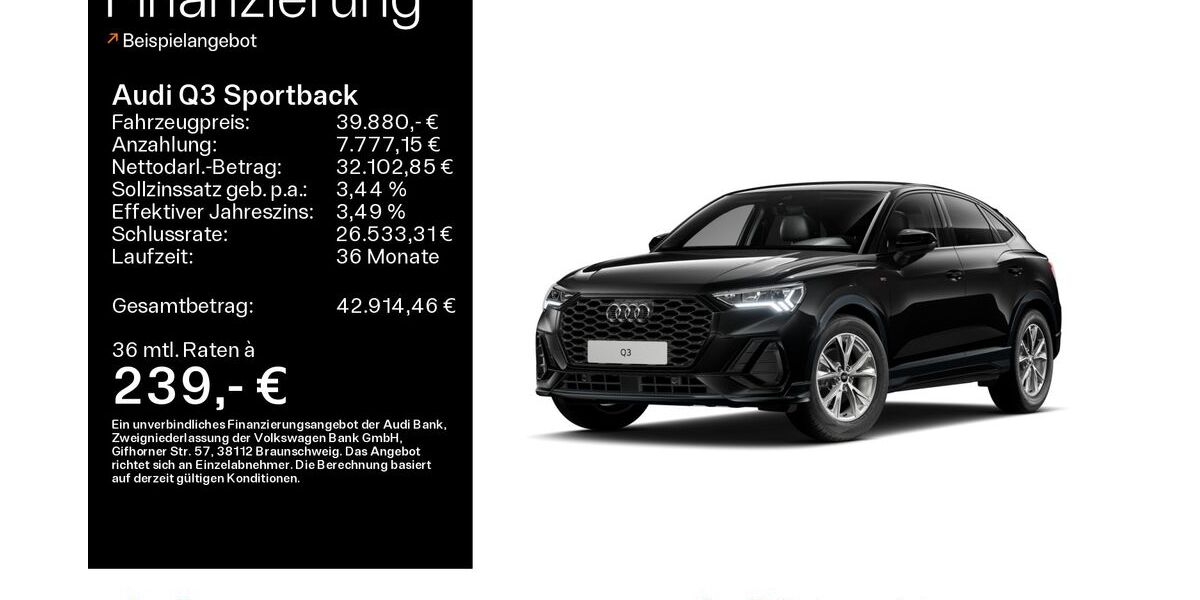 Audi Q3 25.867 km 39.880 &euro; Hofheim 65719