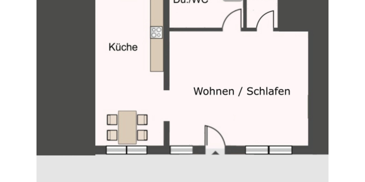 Etagenwohnung Mainz Lerchenberg - 1 Zimmer, 50 m&sup2;, 420&euro; | Angebot:24364793