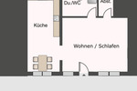 Etagenwohnung Mainz Lerchenberg - 1 Zimmer, 50 m&sup2;, 420&euro; | Angebot:24364793