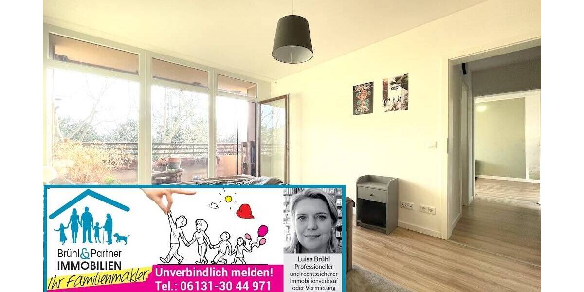 Etagenwohnung Mainz Mombach - 2 Zimmer, 55 m&sup2;, 229.000&euro; | Angebot:26515172