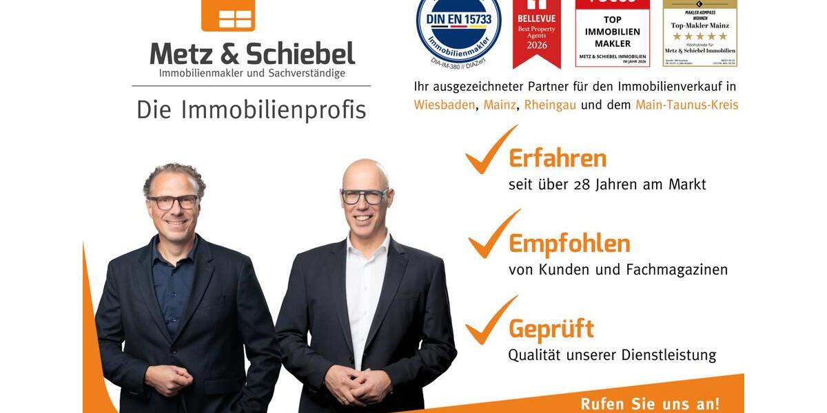 Etagenwohnung Walluf - 2 Zimmer, 62 m&sup2;, 950&euro; | Angebot:26561184