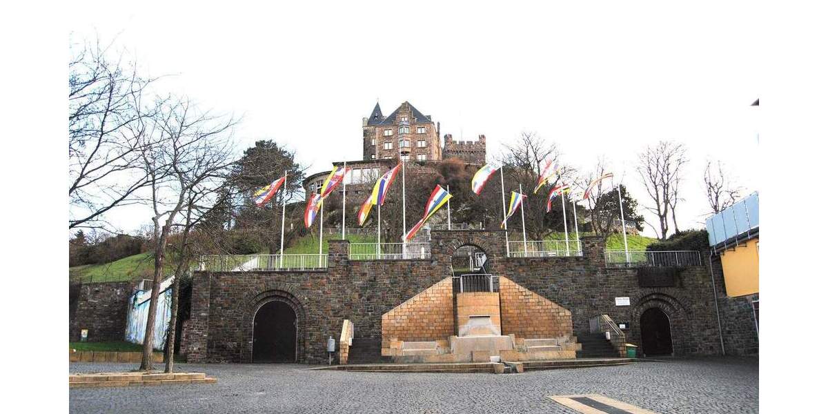Hübsche Terrassenwohnung zwischen Rhein, Nahe & Burg Klopp! in absolut ruhiger Zentrumslage 2 zimmer