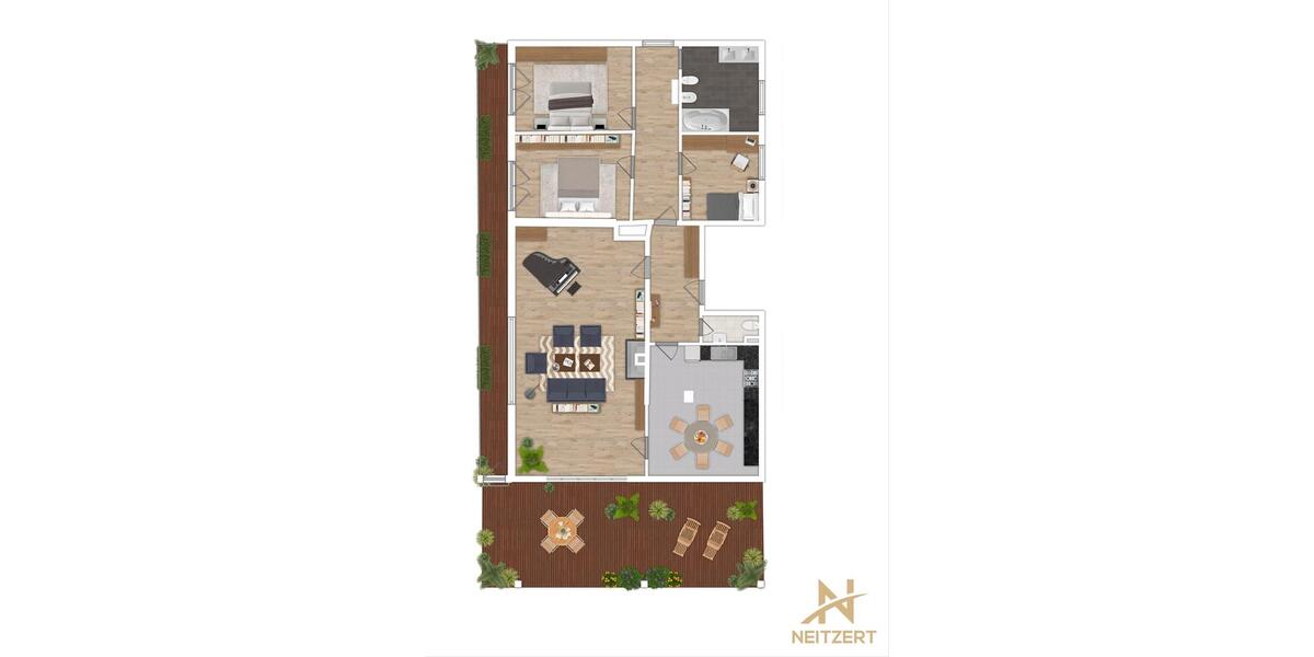 Einfamilienhaus Frankfurt am Main Bockenheim - 4 Zimmer, 190 m&sup2;, 3.850&euro; | Angebot:24272280