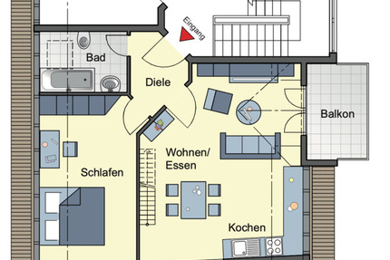 Gepflegte 2-Zimmer Wohnung mit Stellplatz 2 zimmer