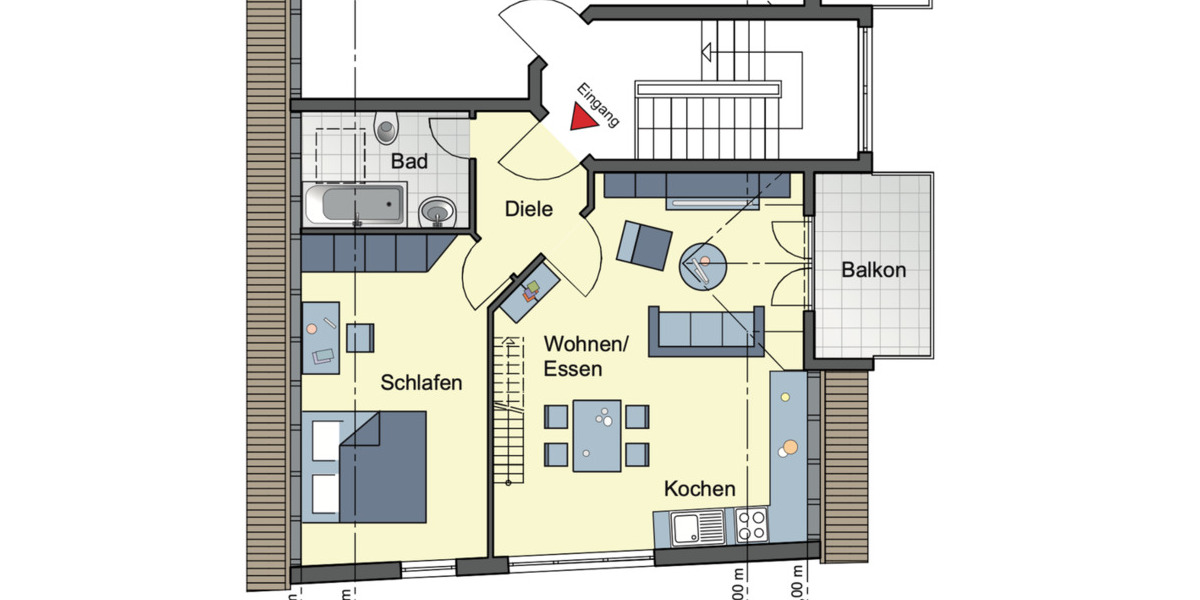 Gepflegte 2-Zimmer Wohnung mit Stellplatz 2 zimmer