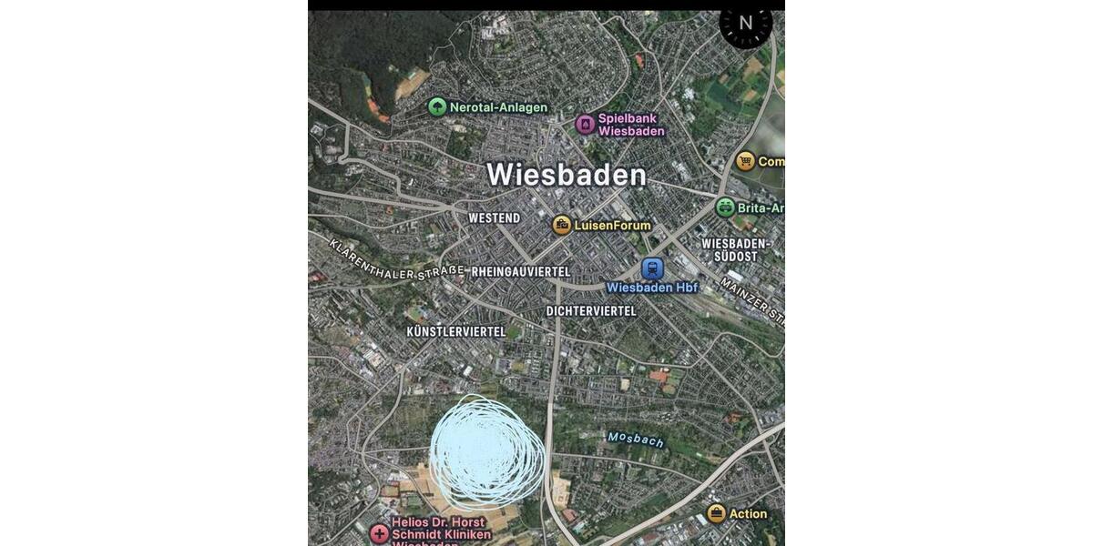 Etagenwohnung Wiesbaden Dotzheim - 1 Zimmer, 20 m&sup2;, 638&euro; | Angebot:25050684