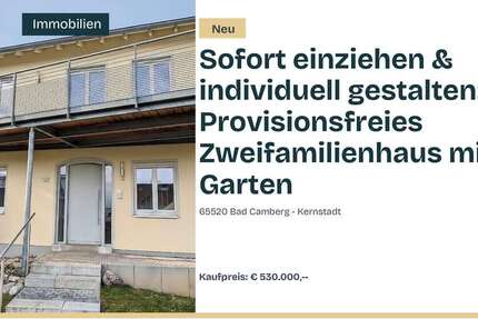 Haus Bad Camberg (Kernstadt) - 4 Zimmer, 155 m&sup2;, 530.000&euro; | Angebot:25429196