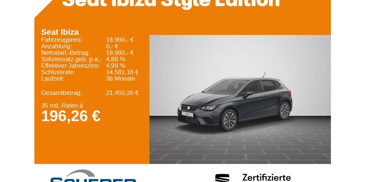 Seat Ibiza 10.832 km 18.290 &euro; Bingen / Rhein 55411