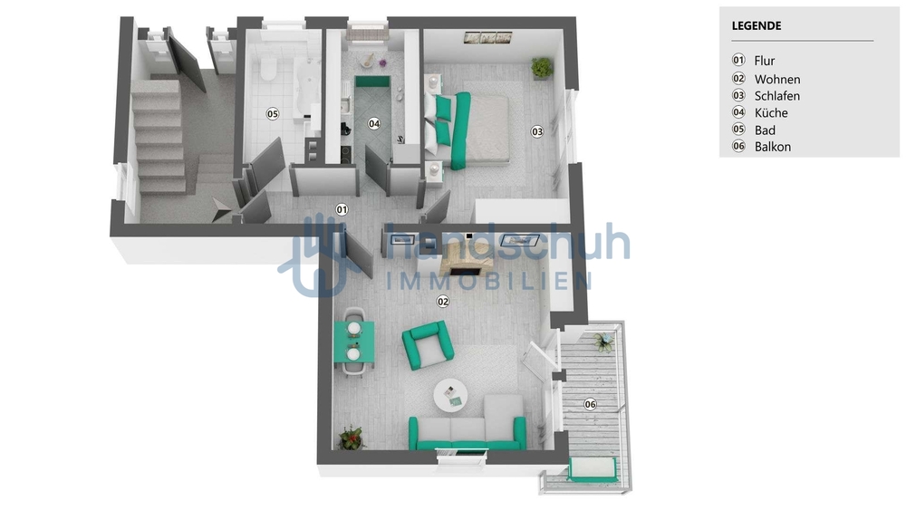 Helle 2 Zimmer Wohnung in Wiesbaden - Südost - 2- Wiesbaden Südost | Angebot:26866383