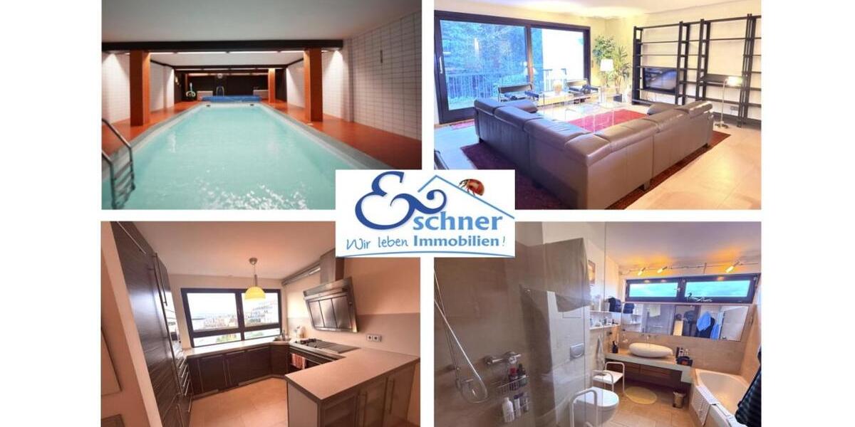 Für Genießer und Schwimmbad-Liebhaber: Großzügige 4 12 Zimmer mit Pool, Sauna und XL-Terrasse 4 zimmer