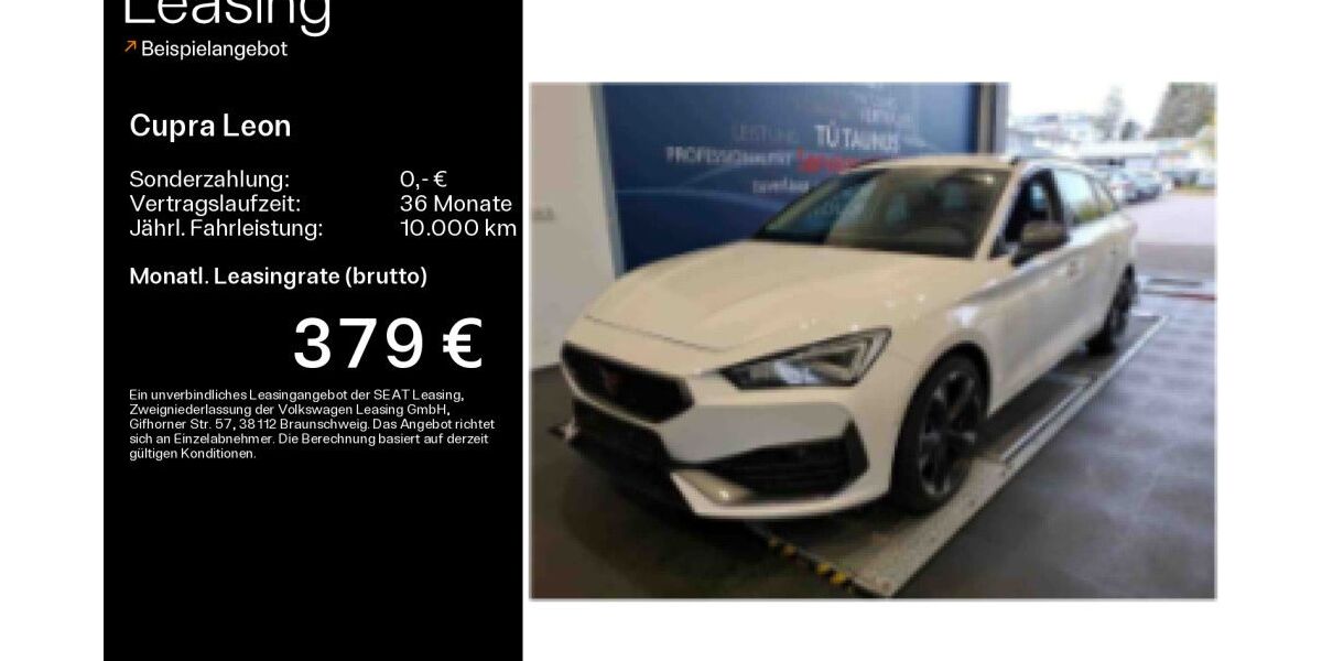 Cupra Leon 40.265 km 25.700 € Mainz-Kastell (Wiesbaden) 55252