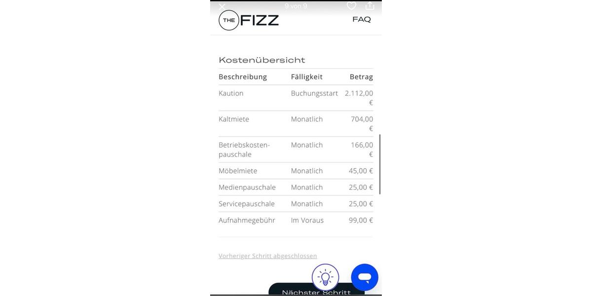 Etagenwohnung Frankfurt am Main Gallus - 1 Zimmer, 20 m&sup2;, 965&euro; | Angebot:26455981