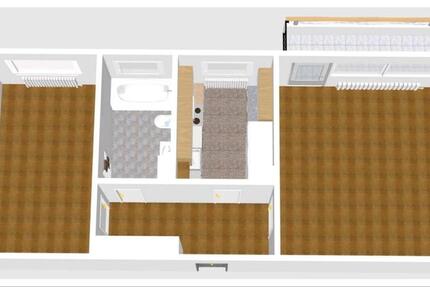 !Schöne, helle 2 ZKBB Wohnung 60m² von Privat!