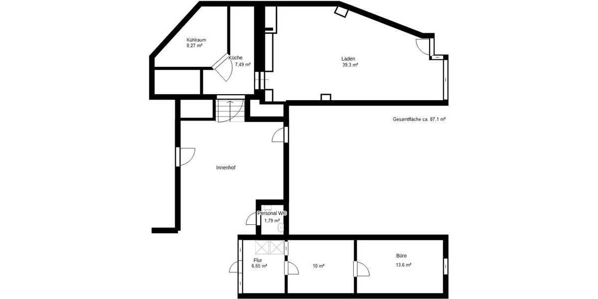 Reserviert! Traditionsgeschäft Feinkost und Fleischerei 4 zimmer