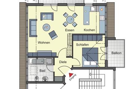 Großzügige 2-Zimmer-Wohnung in Mainz-Kostheim – 60 m², 2 Balkone 2 zimmer