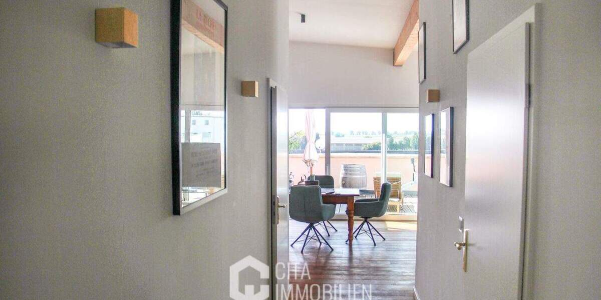 Wohnen & Arbeiten in Mainz-Hechtsheim: Moderne Wohn- und Gewerbeimmobilie mit Dachterrassen & Aufzug zimmer