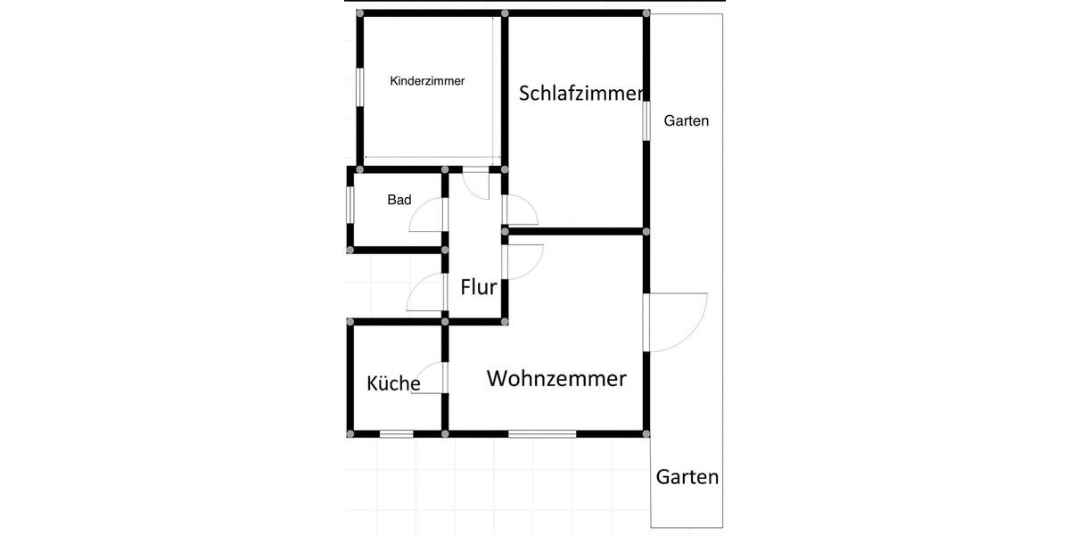 Schöne 3 Zmmer Eigentumswohnung mit schönen großen Garten 3 zimmer