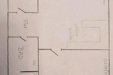 Moderne 2-ZKB mit kleinem Garten Einbauküche 58qm am Feldrand 2 zimmer