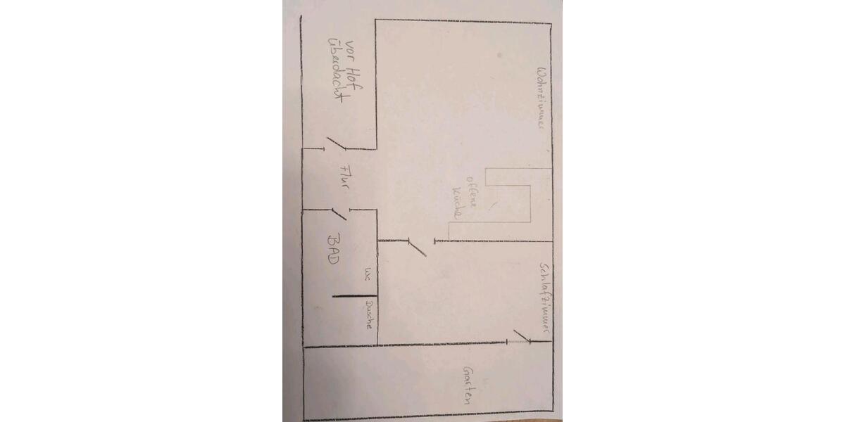 Moderne 2-ZKB mit kleinem Garten Einbauküche 58qm am Feldrand 2 zimmer