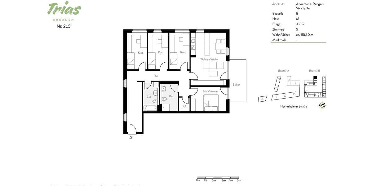 Etagenwohnung Mainz Laubenheim - 5 Zimmer, 116 m&sup2;, 1.875&euro; | Angebot:24478414