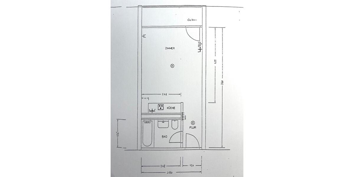 Freie,1-Zimmer Whn inkl. TG Stellplatz und Keller 1 zimmer