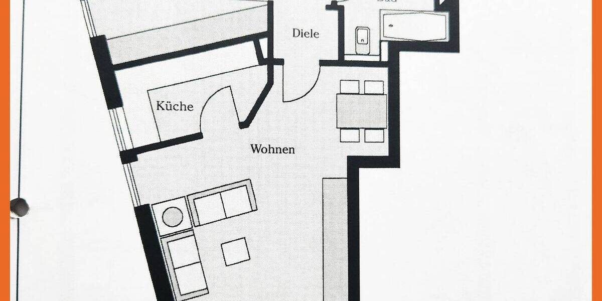 Etagenwohnung Bingen Bingerbrück - 2 Zimmer, 57 m&sup2;, 590&euro; | Angebot:26806445