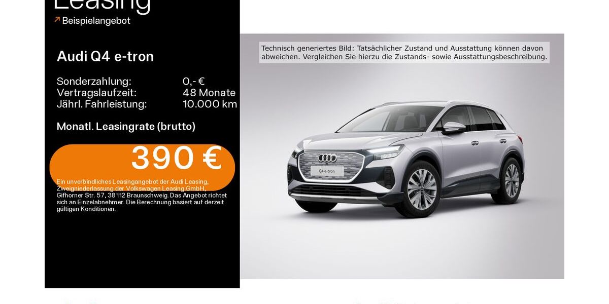 Audi Q4 e-tron 13.447 km 42.490 € Hofheim 65719