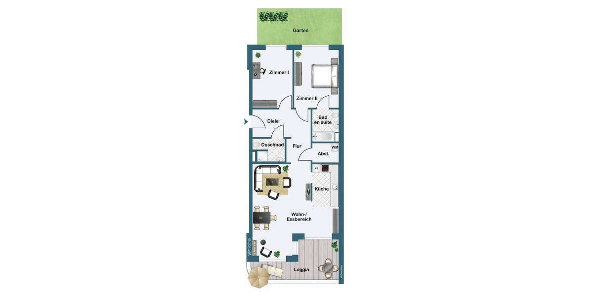 Etagenwohnung Frankfurt am Main Bockenheim - 3 Zimmer, 106 m&sup2;, 830.000&euro; | Angebot:26656821