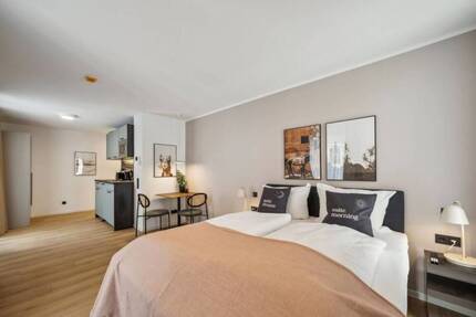 Komplett möblierte 1-Zimmer-Wohnung