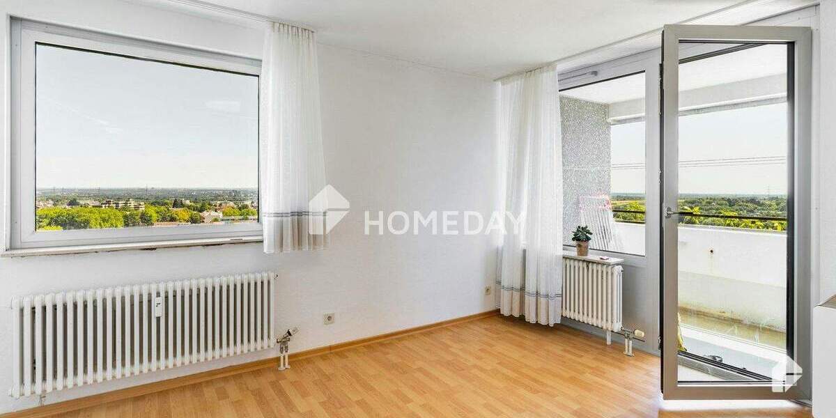 Panoramablick auf Frankfurt - modern geschnittene 3-Zimmer-Wohnung mit Südbalkon 3 zimmer