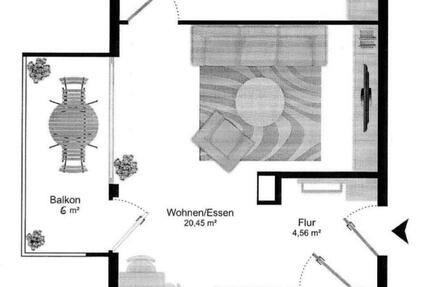 Wohnung Mainz Gonsenheim - 2 Zimmer, 55 m&sup2;, 1.120&euro; | Angebot:24845347