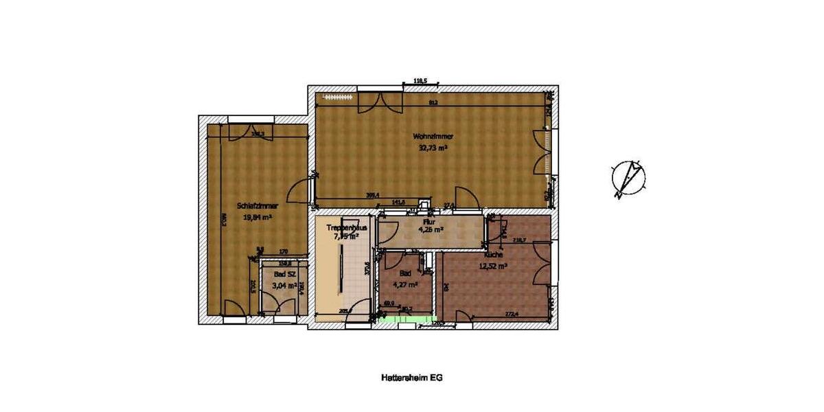 Einfamilienhaus Hattersheim am Main - 4.5 Zimmer, 114 m&sup2;, 1.600&euro; | Angebot:25408295