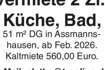 Wohnung Eltville am Rhein Hattenheim - 2 Zimmer, 51 m&sup2;, 560&euro; | Angebot:25107022