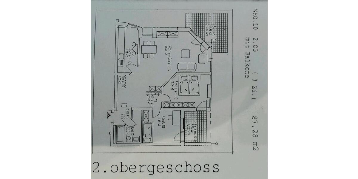 Etagenwohnung Ginsheim-Gustavsburg Gustavsburg - 3 Zimmer, 87 m&sup2;, 375.000&euro; | Angebot:25046154