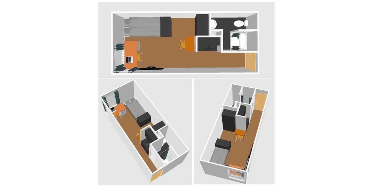 Etagenwohnung Mainz Gonsenheim - 1 Zimmer, 19 m&sup2;, 375&euro; | Angebot:26405782