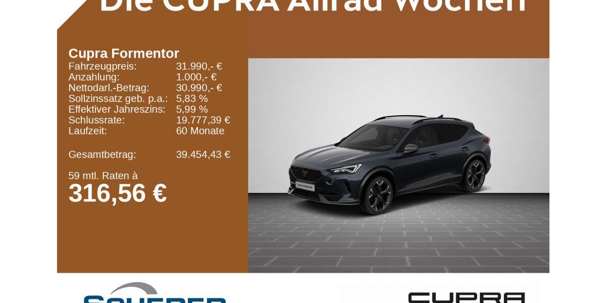 Cupra Formentor 19.838 km 31.380 &euro; Bingen / Rhein 55411