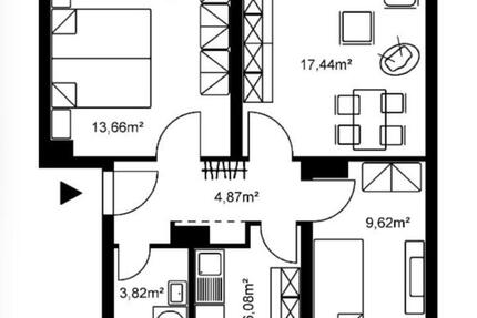 Wohnung Wiesbaden Biebrich - 3 Zimmer, 60 m&sup2;, 927&euro; | Angebot:25993301