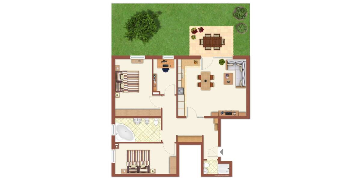 Etagenwohnung Rüsselsheim - 4 Zimmer, 97 m&sup2;, 390.000&euro; | Angebot:24028191