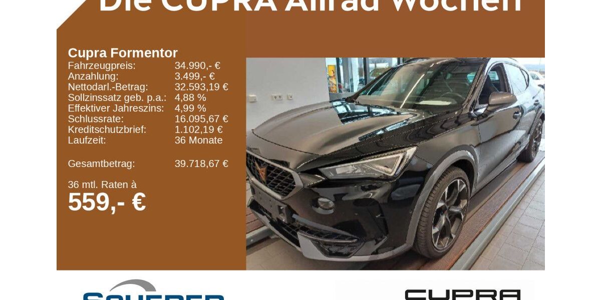 Cupra Formentor 17.444 km 32.990 € Bingen / Rhein 55411