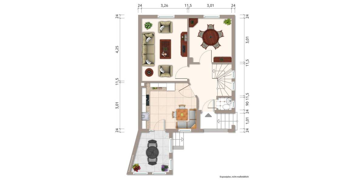 Doppelhaushälfte Ginsheim-Gustavsburg Gustavsburg - 4 Zimmer, 87 m&sup2;, 349.000&euro; | Angebot:26489092